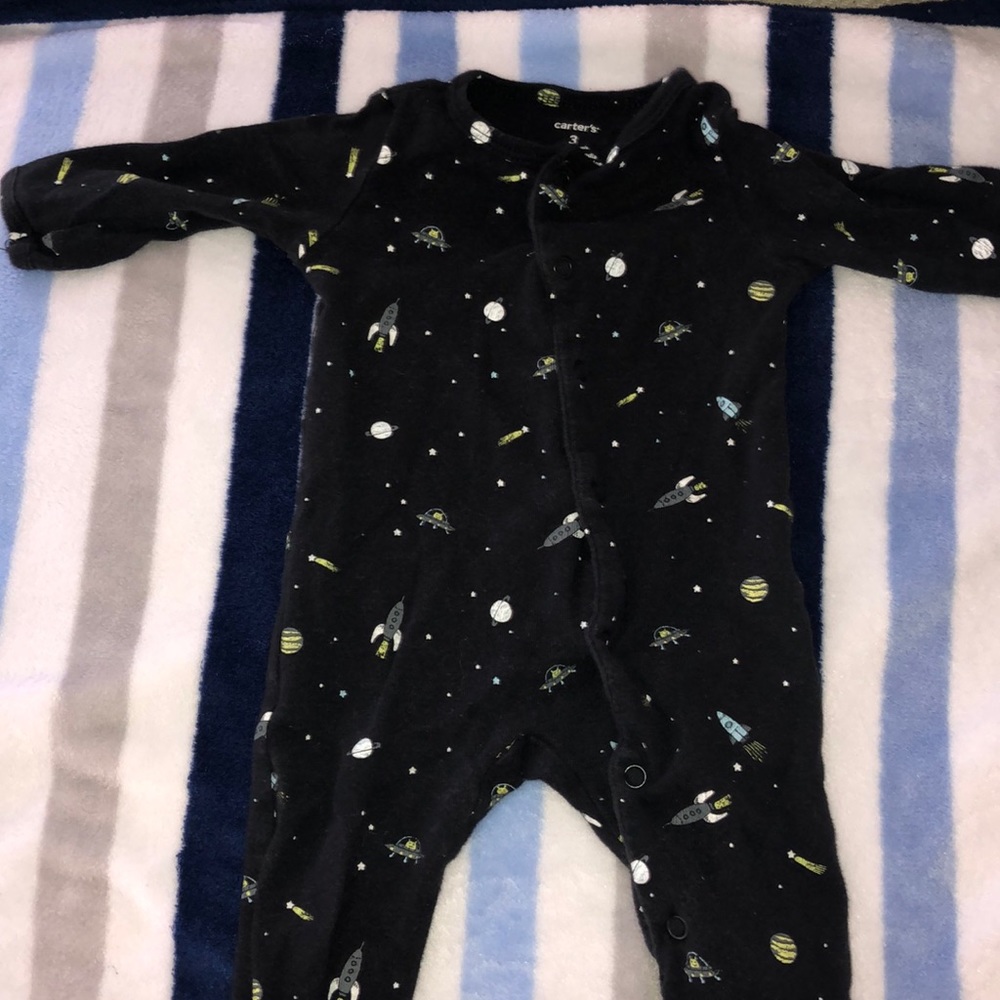 Space footed pjs